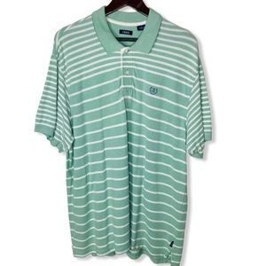 Izod Striped Polo Short Sleeve Striped Shirt